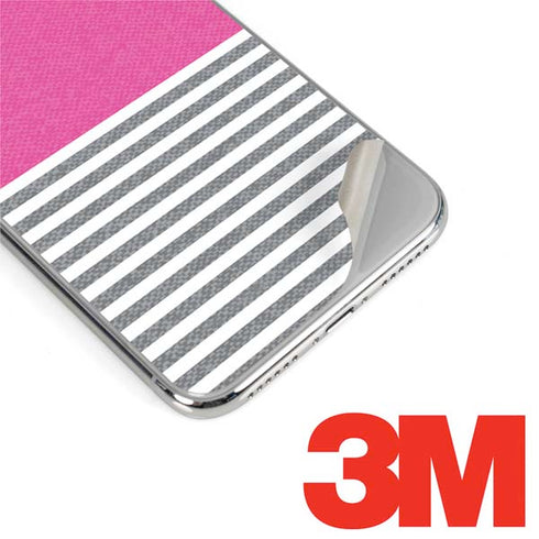 Pink and Grey Stripes iPhone 11 Pro Skin